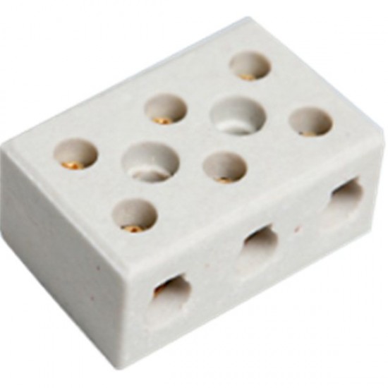 CONECTOR PORCELANA 08MM 3POL        8608