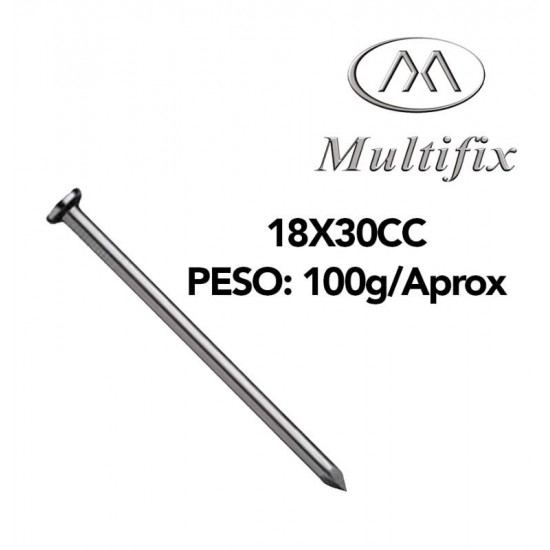 PREGO POLIDO C/C       18X30 100GR  1PCT